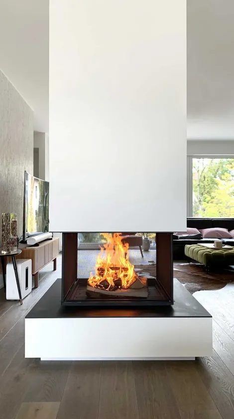 Ofenbau Wolfratshausen - Ofen modern im Wohnzimmer