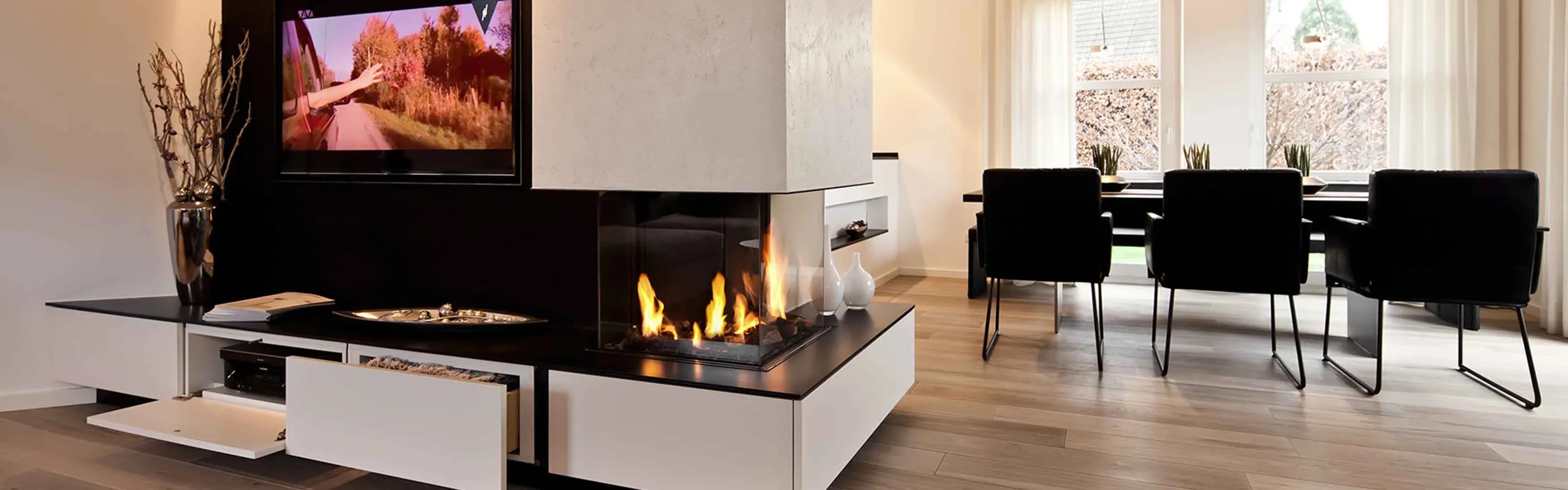 Ofenbau Wolfratshausen - modern im Esszimmer