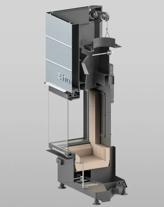 Hoxter Kamineinsatz Querschnitt