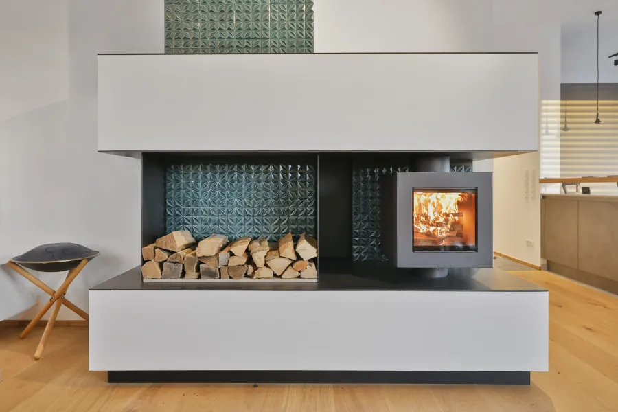 Kachelöfen München -grün Kachelofen